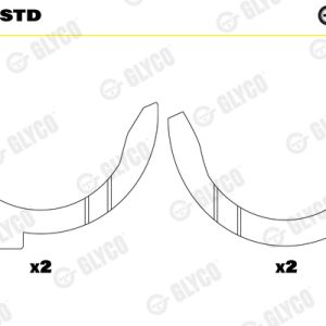Saiba distantier arbore cotit GLYCO A193/4 STD – IVECO | AutoRival