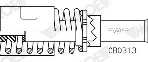 Amortizor suspensie cabina MONROE CB0313