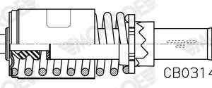 Amortizor suspensie cabina MONROE CB0314