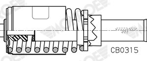 Amortizor suspensie cabina MONROE CB0315