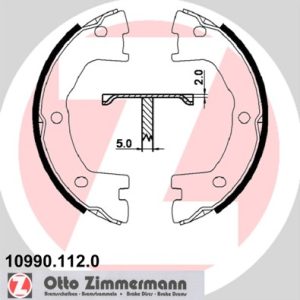 Set saboti frana frana de mana ZIMMERMANN 10990.112.0 – IVECO | AutoRival