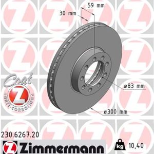 Disc frana ZIMMERMANN 230.6267.20 – IVECO | AutoRival