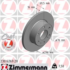 Disc frana ZIMMERMANN 230.6269.20 – IVECO | AutoRival