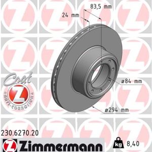Disc frana ZIMMERMANN 230.6270.20 – IVECO | AutoRival