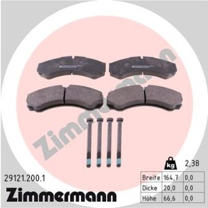 Set placute frana ZIMMERMANN 29121.200.1 – IVECO | AutoRival