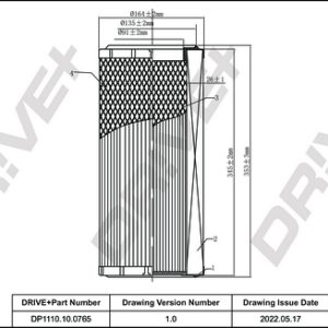 Filtru aer DRIVE DP1110.10.0765 – IVECO | AutoRival