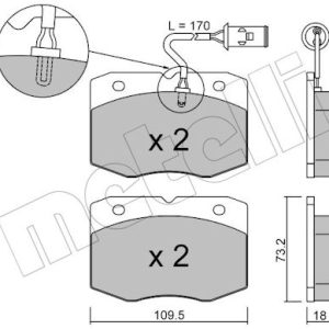 Set placute frana METELLI 22-0139-0 – IVECO | AutoRival