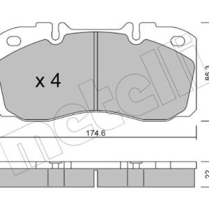 Set placute frana METELLI 22-0268-0 – IVECO | AutoRival