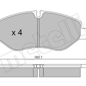 Set placute frana METELLI 22-0671-1 – IVECO | AutoRival