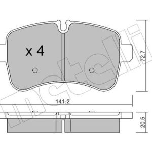 Set placute frana METELLI 22-0711-0 – IVECO | AutoRival