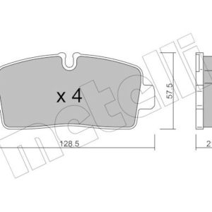 Set placute frana METELLI 22-1380-0 – IVECO | AutoRival