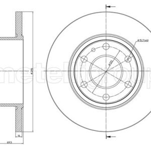 Disc frana METELLI 23-1038C – IVECO | AutoRival