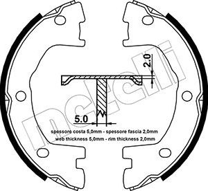 Set saboti frana frana de mana METELLI 53-0077 – IVECO | AutoRival