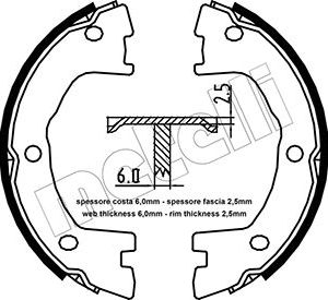 Set saboti frana frana de mana METELLI 53-0097 – IVECO | AutoRival
