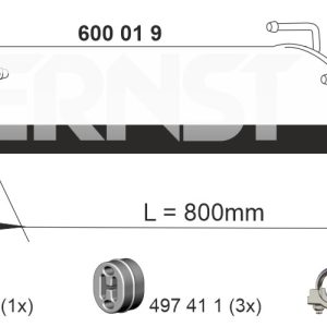 Toba esapamet intermediara ERNST 600019 – IVECO | AutoRival
