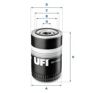 Filtru ulei UFI 23.110.02 – IVECO | AutoRival