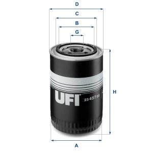 Filtru ulei UFI 23.457.00 – IVECO | AutoRival