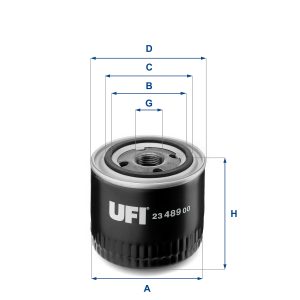 Filtru ulei UFI 23.489.00 – IVECO | AutoRival