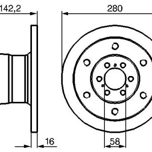 Disc frana BOSCH 0 986 478 649