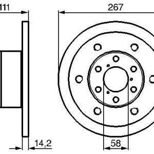 Disc frana BOSCH 0 986 478 742