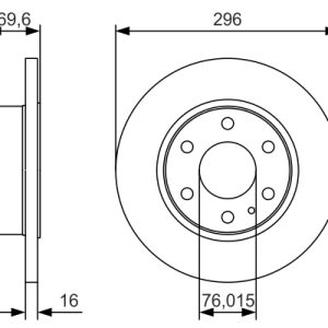 Disc frana BOSCH 0 986 479 A51