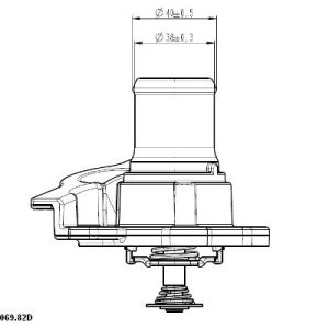 Termostat lichid racire WAHLER 410937.82D – IVECO | AutoRival