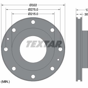 Disc frana TEXTAR 93084900 – IVECO | AutoRival