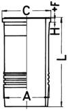 Camasa cilindru KOLBENSCHMIDT 89900110 – IVECO | AutoRival