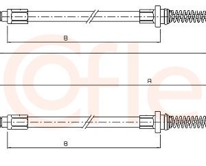 Cablu frana de parcare COFLE 12.3702 – IVECO | AutoRival