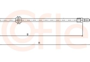 Cablu frana de parcare COFLE 12.3721 – IVECO | AutoRival