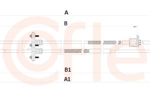 Cablu transmisie manuala COFLE 2CB.IV003 – IVECO | AutoRival
