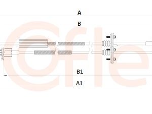 Cablu transmisie manuala COFLE 2CB.IV004 – IVECO | AutoRival