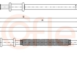 Cablu frana de parcare COFLE 641.10 – IVECO | AutoRival