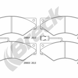 Set placute frana BRECK 29001 00 902 10 – IVECO | AutoRival