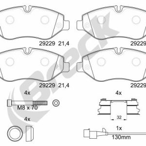 Set placute frana BRECK 29229 00 703 00 – IVECO | AutoRival