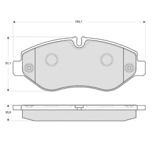 Set placute frana MTR MT646 – IVECO | AutoRival