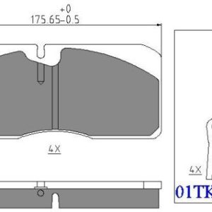 Set placute frana QWP WHD123BP – IVECO | AutoRival