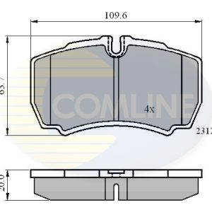 Set placute frana COMLINE CBP01034 – IVECO | AutoRival