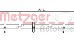 Furtun frana METZGER 4111486 – IVECO | AutoRival