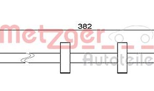 Furtun frana METZGER 4111487 – IVECO | AutoRival