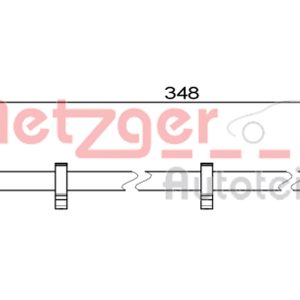 Furtun frana METZGER 4111498 – IVECO | AutoRival