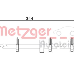 Furtun frana METZGER 4111499 – IVECO | AutoRival