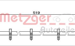 Furtun frana METZGER 4112047 – IVECO | AutoRival