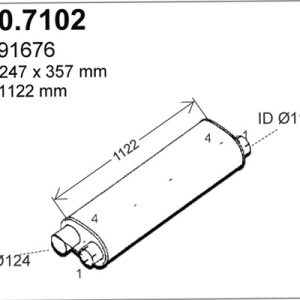 Amortizor zgomot mijloc / spate ASSO 510.7102 – IVECO | AutoRival