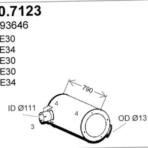 Amortizor zgomot mijloc / spate ASSO 510.7123 – IVECO | AutoRival