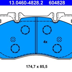 Set placute frana ATE 13.0460-4828.2 – IVECO | AutoRival
