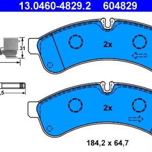 Set placute frana ATE 13.0460-4829.2 – IVECO | AutoRival