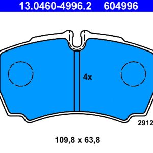 Set placute frana ATE 13.0460-4996.2 – IVECO | AutoRival
