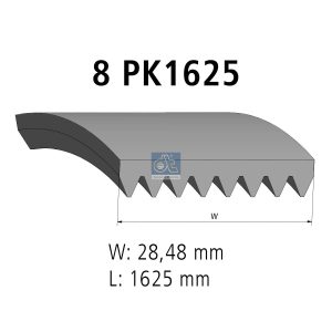Curea transmisie cu caneluri DT SPARE PARTS 7.54808