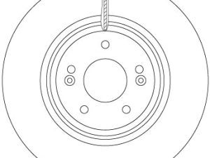 Disc frana KIA OPTIMA (JF) 2.0 T-GDi benzina 238 cai TRW DF6958S